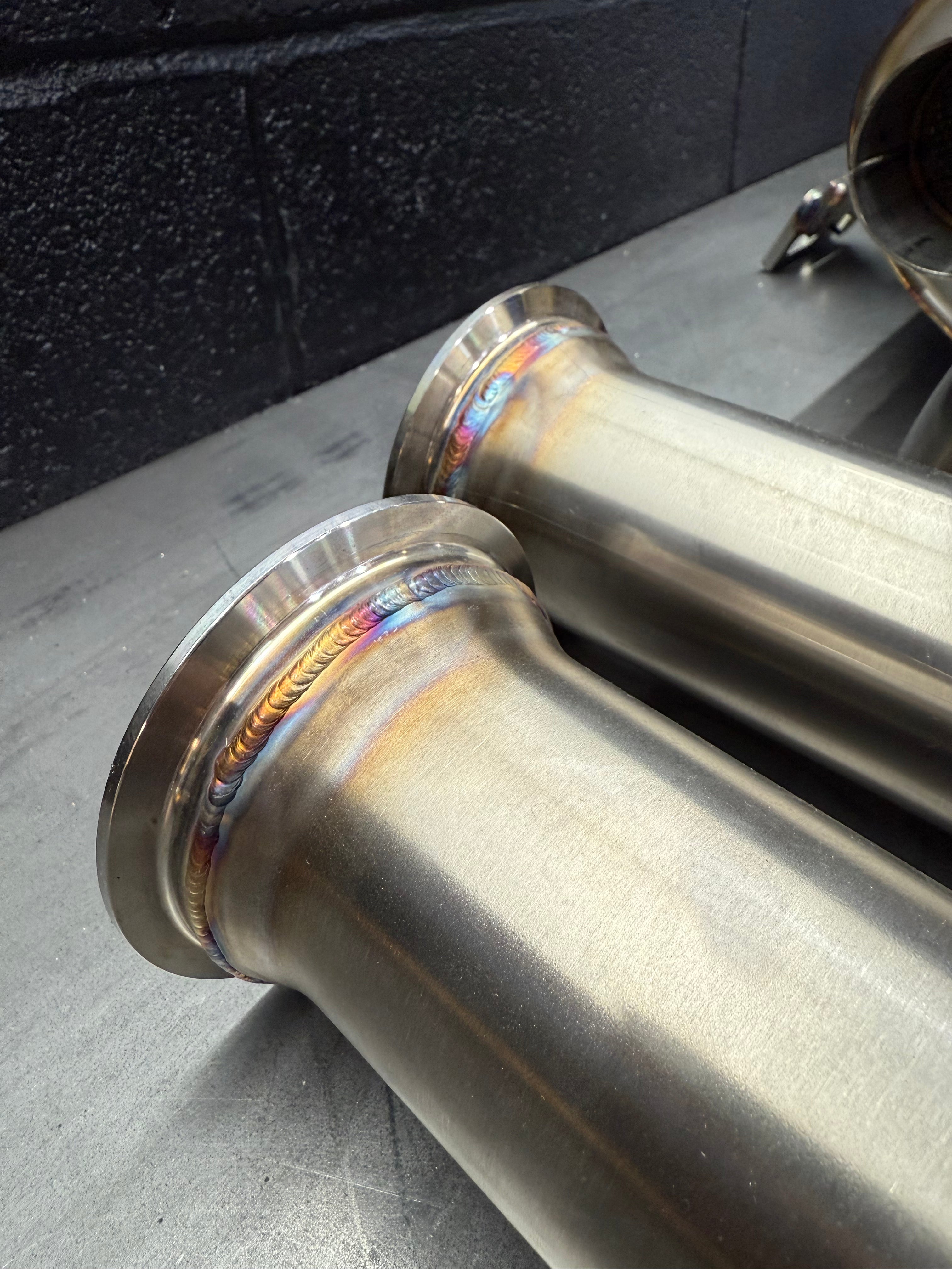 DB Killer Porsche 992 GT3 CUP | Bolt On Resonated Turn Down Exhaust Tips